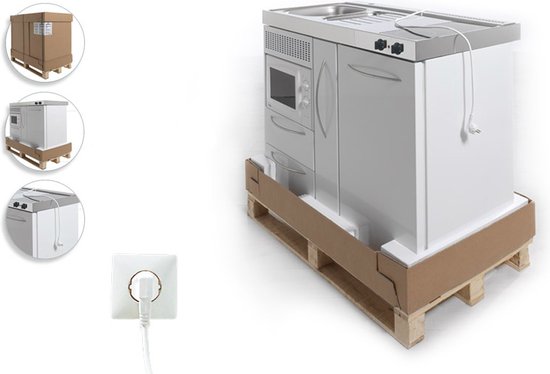 Elément de cuisine Stengel MPM100 avec réfrigérateur et micro-ondes