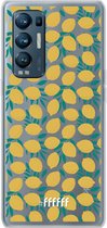 6F hoesje - geschikt voor OPPO Find X3 Neo -  Transparant TPU Case - Lemons #ffffff