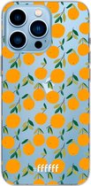 6F hoesje - geschikt voor iPhone 13 Pro Max - Transparant TPU Case - Oranges #ffffff