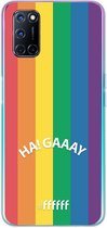 6F hoesje - geschikt voor OPPO A92 -  Transparant TPU Case - #LGBT - Ha! Gaaay #ffffff