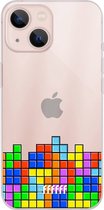 6F hoesje - geschikt voor iPhone 13 - Transparant TPU Case - Tetris #ffffff