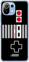 6F hoesje - geschikt voor Xiaomi Mi 11 Lite -  Transparant TPU Case - NES Controller #ffffff