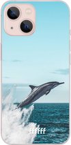 6F hoesje - geschikt voor iPhone 13 - Transparant TPU Case - Dolphin #ffffff