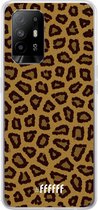 6F hoesje - geschikt voor OPPO A94 5G -  Transparant TPU Case - Leopard Print #ffffff