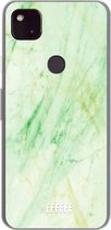 6F hoesje - geschikt voor Google Pixel 4a 5G -  Transparant TPU Case - Pistachio Marble #ffffff