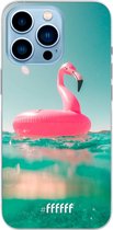 6F hoesje - geschikt voor iPhone 13 Pro Max - Transparant TPU Case - Flamingo Floaty #ffffff