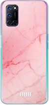 6F hoesje - geschikt voor OPPO A52 -  Transparant TPU Case - Coral Marble #ffffff