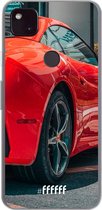 6F hoesje - geschikt voor Google Pixel 4a 5G -  Transparant TPU Case - Ferrari #ffffff