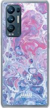 6F hoesje - geschikt voor OPPO Find X3 Neo -  Transparant TPU Case - Liquid Amethyst #ffffff