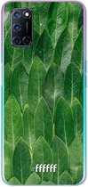 6F hoesje - geschikt voor OPPO A52 -  Transparant TPU Case - Green Scales #ffffff