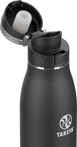 Takeya Traveler Thermosbeker - FlipLock™ Deksel - Waterfles - Thermosfles - Drinkfles - 500 ml - Onyx