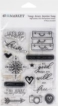 49 And Market Vintage Artistry Anywhere Clear Stamps 4 "X6" (VTA34512)