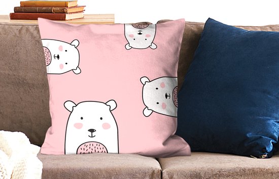 Sierkussen - Enfant Ours - Multicolore - 60 Cm X 60 Cm