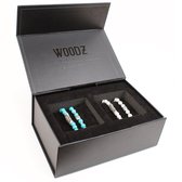 BLACK BOX | Aqua | Dubbellaag armbanden | Blauw | geschenkset