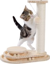 Whixel® Krabpaal - Kattenklimtoren - Krabplank - Krabton - Sisal Touw - Poezen Speeltjes - Katpaal - Sisal Kolom - Poes Speelgoed - Kattenmand