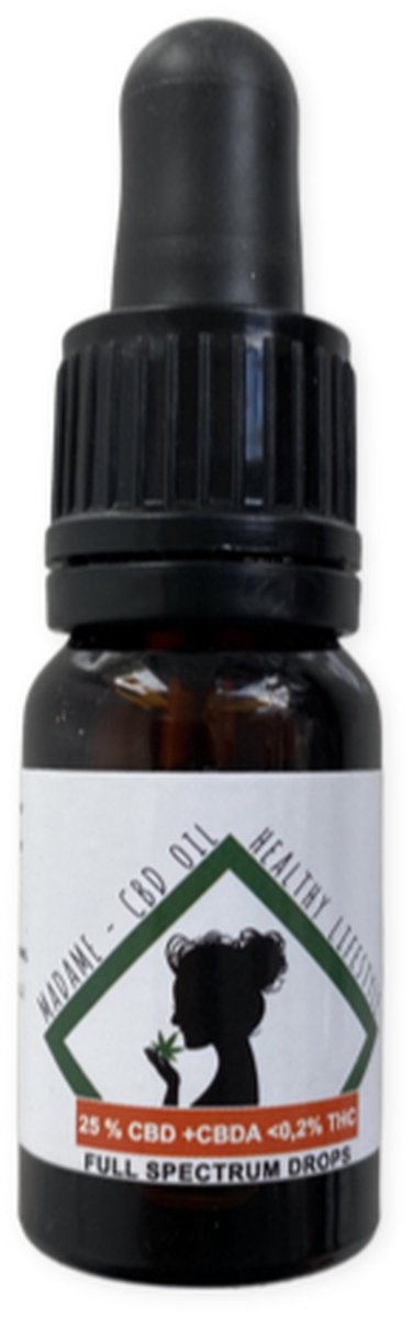 Goedkoopste Madame CBD oil - cbd olie 25 - full spectrum - cbd cbda - zeer betrouwbaar - hoge kwaliteit cbd olie