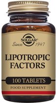 Lipotrope factoren Solgar (100 tabletten)