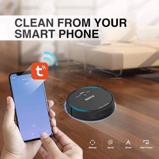 Blaupunkt XSMART Robotstofzuiger met Alexa Spraakbesturing, Robot