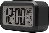 Alarmklok wekker - Ntech - digitale wekker - Alarmklok - Inclusief temperatuurmeter - Met snooze en verlichtingsfunctie - Zwart