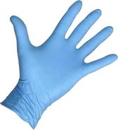 100x Wegwerp handschoenen nitril l blauw l small l latex vrij l Sterk! l