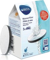 BRITA MicroDisc Filterpatronen - 3 STUKS |  Geschikt voor de nieuwe generatie fill&go Vital Waterfilterflessen!