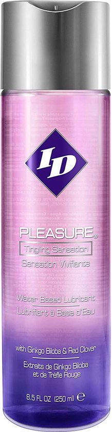 ID Pleasure - waterbasis glijmiddel met tintelend gevoel - 250 ml.