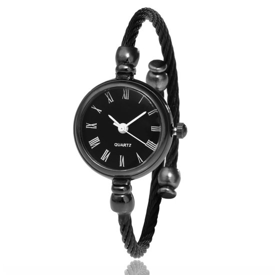 Iron Horloge | Zwart / Zwart | Staal | Ø 20 mm | Fashion Favorite