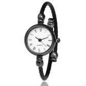 Iron Horloge | Zwart / Wit | Staal | Ø 20 mm | Fashion Favorite