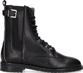 Hip H1405 Veterboots - Laarzen Met Veters - Meisjes - Zwart - Maat 37