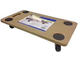 Benson Verhuis trolley/hondje - meubelroller - met handvat - MDF - 200 kg - 58 x 30 cm