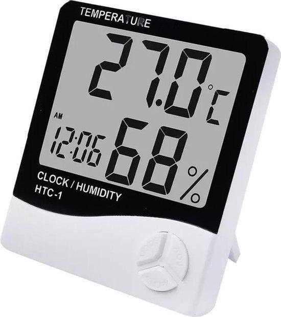 Bekentenis Mening Ongelijkheid Digitale thermometer - Digitale wekker/vochtigheid meter | bol.com