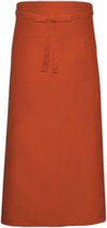 Link Kitchen Wear Franse sloof met handige zak, Oranje.