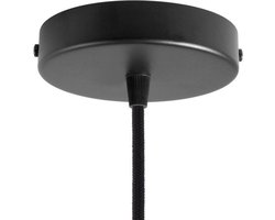Metalen plafondkap Ø12cm - zwart