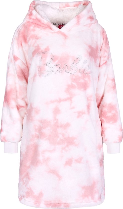 Sweat-shirt oversize en molleton rose et blanc / TAILLE ML