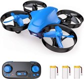 Snaptain SP350 Mini Drone - Draagbare Mini Drone - Drone voor beginners - 3 Batterijen Inbegrepen - Blauw