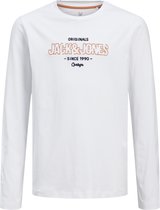 JACK&JONES JUNIOR JORSURFACE BRANDING TEE LS O-NECK  BF JR Jongens T-Shirt  - Maat 140
