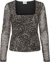 Noisy may NMISA L/S MESH TOP Dames T-shirt - Maat XL