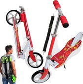 City Scooter Step Pro-S - FLORA -  Step Grote Wielen 205 mm- Step voor volwassenen - 100kg - Autoped -Opvouwbaar - In hoogte Verstelbaar - Vering - - 100kg - Vouwbaar - Grote wiele