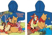 Winnie the Pooh Badponcho met capuchon blauw