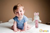 pluche knuffels/ baby speelgoed 0 jaar/ babyborn/ Baby Lemon hand-zwengelen/Baby Speelgoed Cartoon Dier Hand-Zwengelen/baby cadeau/ baby shower/ konijn