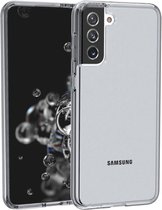 Casecentive - Shockproof case - Samsung Galaxy S21 Ultra- zwart transparant