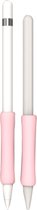 Stylus Touch Pen siliconen beschermhoes voor Apple Pencil 1/2 (roze)
