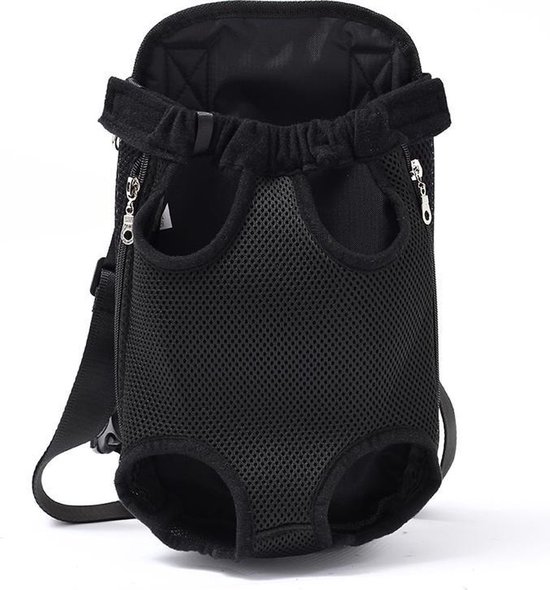 PillowPrim Hondentas, puppytas, draagtas voor kleine en middelgrote hond, kat, M, tot 8 kg, tas voor onderweg, hondendrager met karabijnhaak, transporttas, frambooskleuren