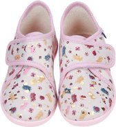 Bellamy Mascote Fleurs Roze Pantoffel