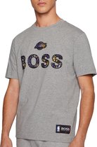 Hugo Boss NBA Basket LA Lakers T-shirt - Mannen - grijs - paars - geel