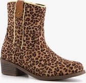 Blue Box meisjes cowboy westernlaarsjes luipaardprint - Bruin - Maat 35