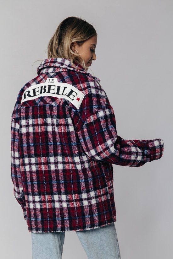 Colourful Rebel Stella Rebelle Check Teddy Trucker Jacket - Taille M |  bol.com