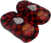 Disney Cars pantoffels rood geblokt - Lightning McQueen pantoffels - Disney pantoffels - Kinderpantoffels - Disney sloffen - Sloffen