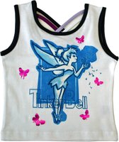 Disney Fairies Meisjes Topje Tinkerbell - Wit Blauw - maat 116