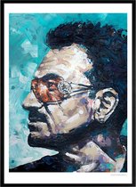 Bono U2 schilderij (reproductie) 51x71cm